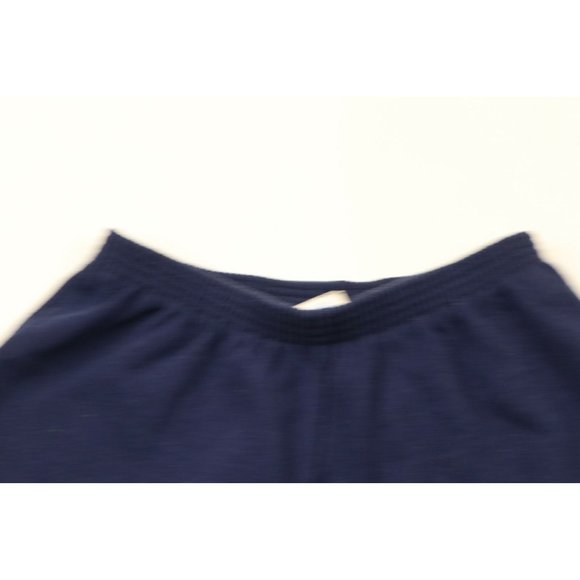Vtg 80s MacGregor Womens Medium Spell Out Hot Shorts Booty Shorts Navy Blue USA - Picture 2 of 7